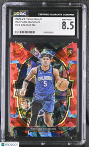 2022-23 Panini Select Paolo Banchero Red Cracked Ice #72 CGC 8.5