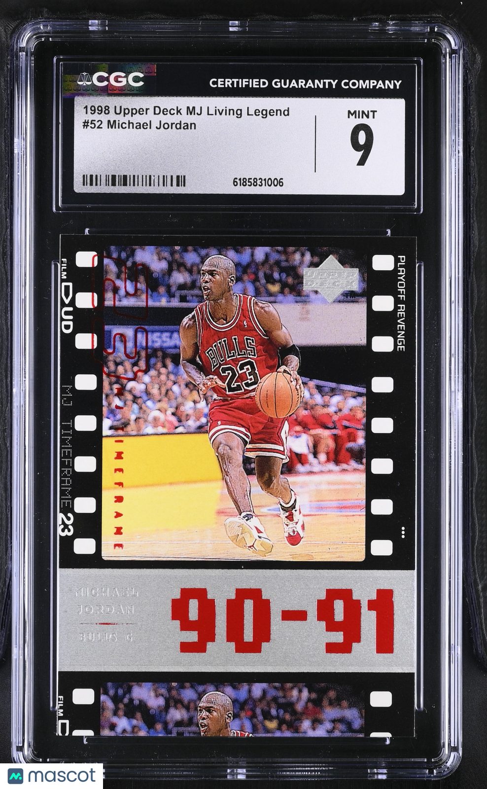 1998 Upper Deck MJ Living Legend Michael Jordan #52 CGC 9 Chicago Bulls