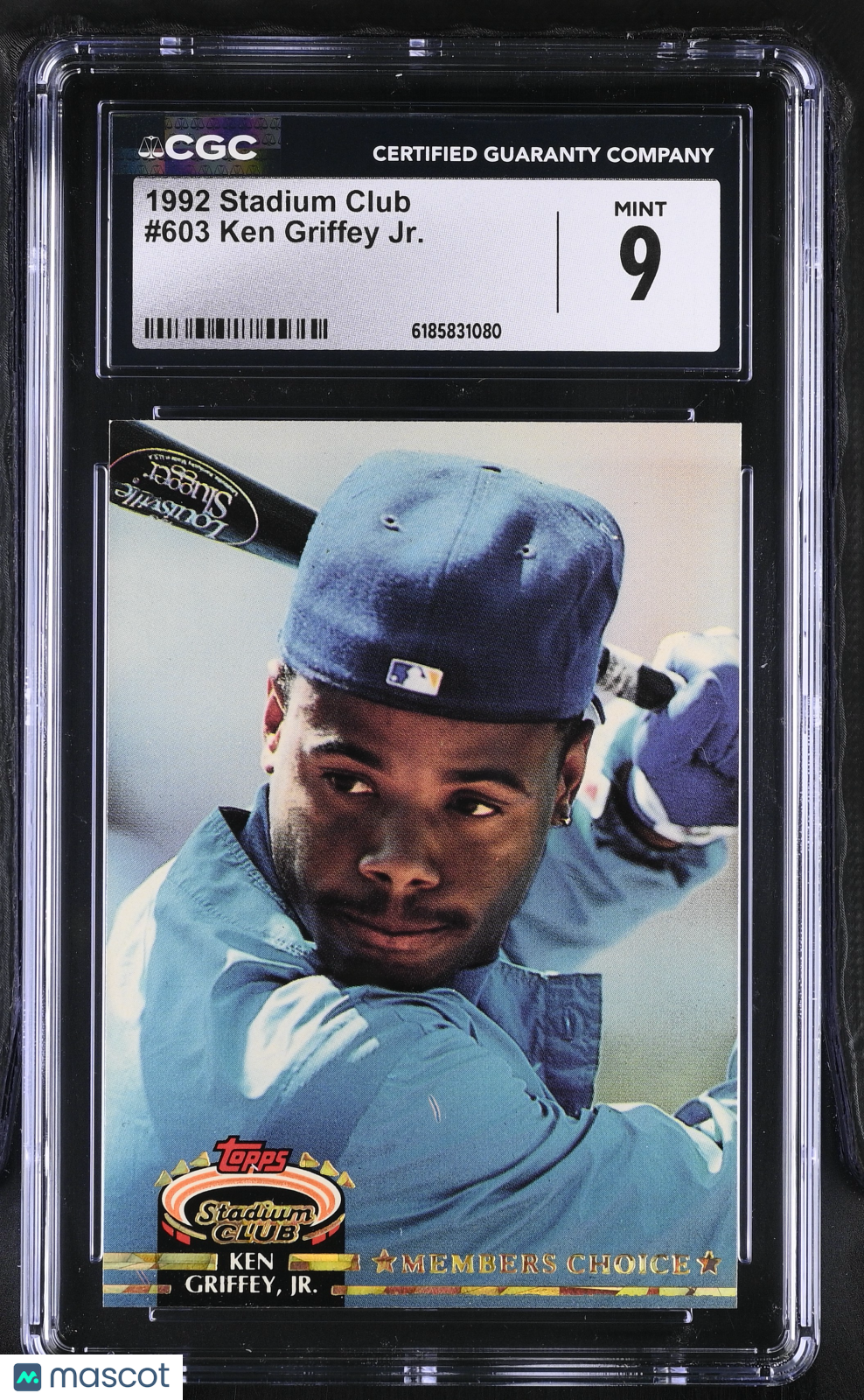 1992 Stadium Club Ken Griffey Jr. #603 CGC 9 Seattle Mariners