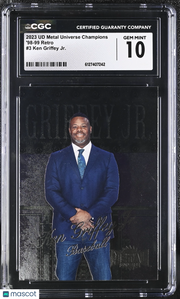2023 UD Metal Universe Champions Ken Griffey Jr '98-99 Retro #3 CGC 10