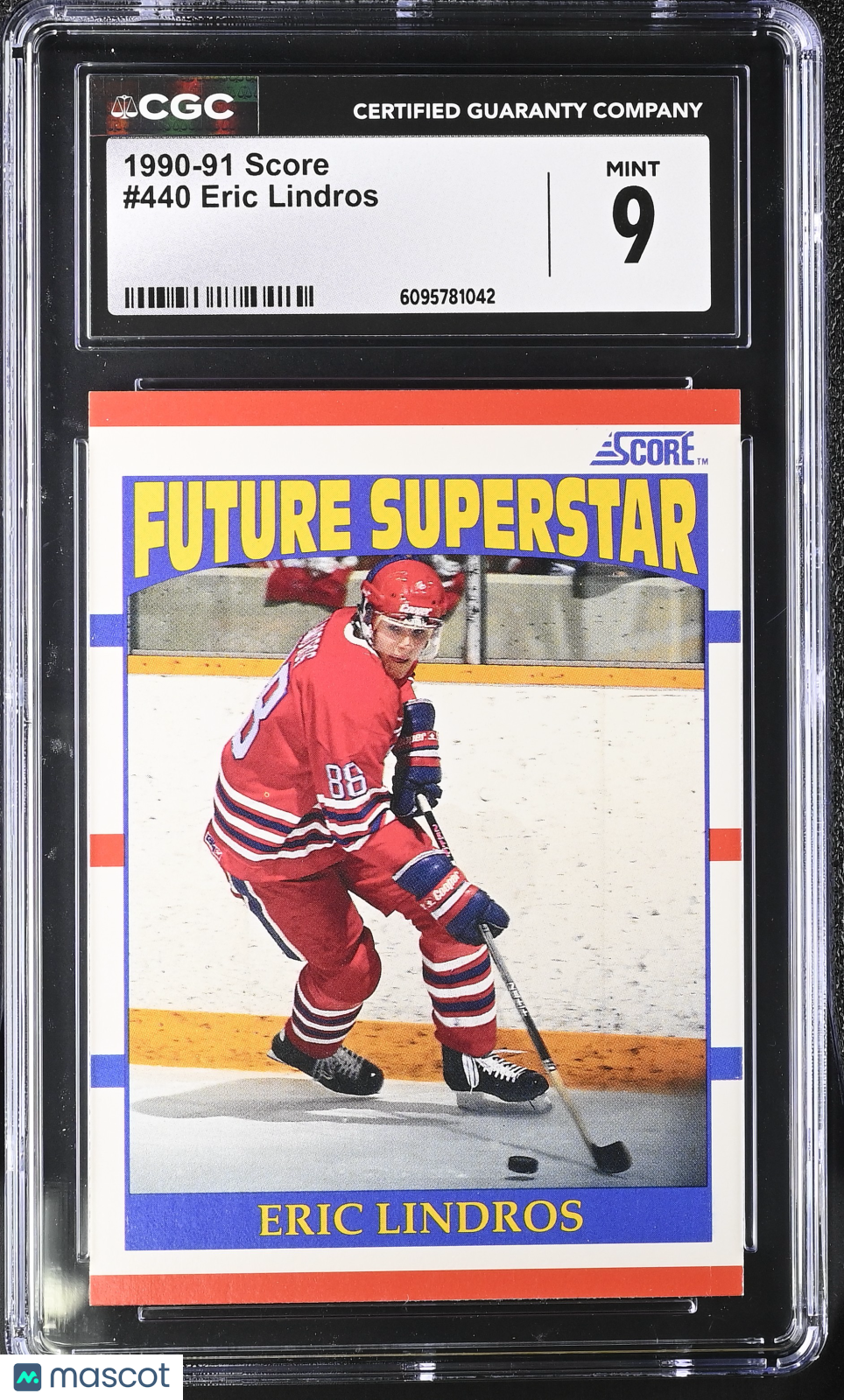 1990-91 Score Eric Lindros #440 CGC 9