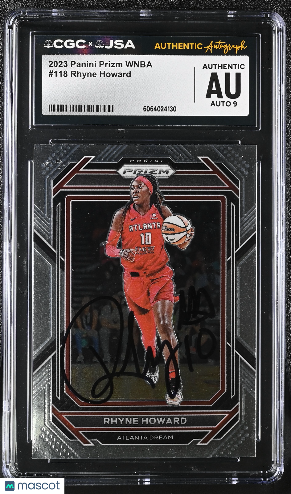 2023 Panini Prizm WNBA Rhyne Howard Auto Autograph #118 CGC Authentic JSA Dream
