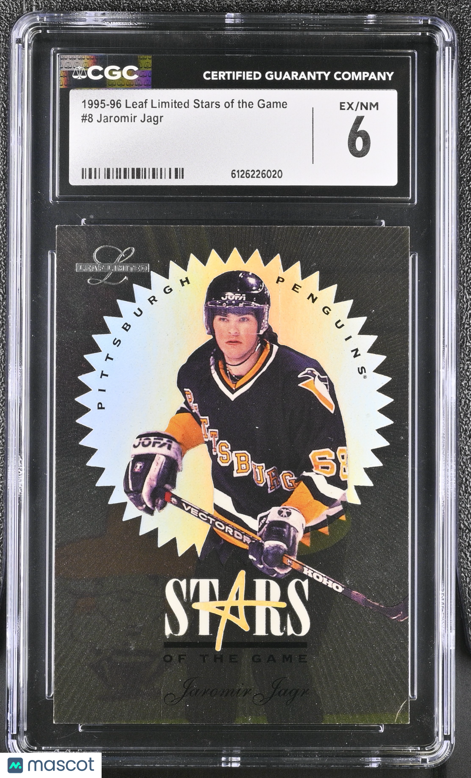 1995-96 Leaf Limited Stars Of The Game Jaromir Jagr #8 CGC 6