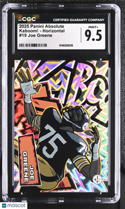 2025 Panini Absolute Joe Greene Kaboom! - Horizontal #19 CGC 9.5 Steelers