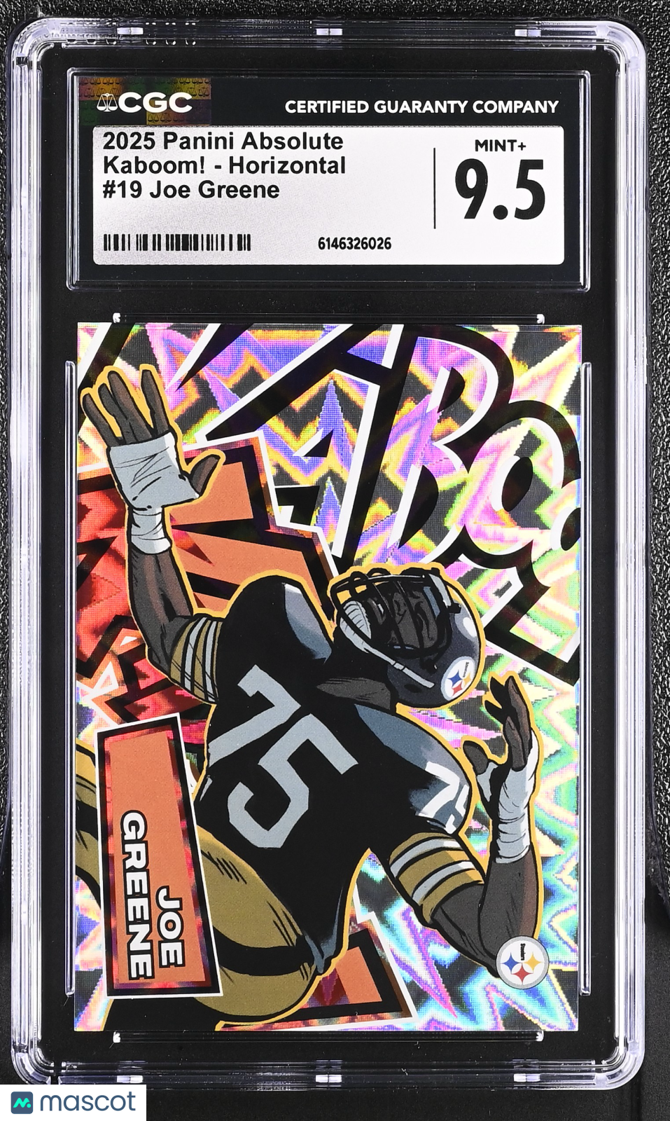 2025 Panini Absolute Joe Greene Kaboom! - Horizontal #19 CGC 9.5 Steelers