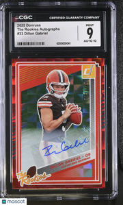 2025 Donruss Dillon Gabriel /299 The Rookies Autographs #33 CGC 9 Browns