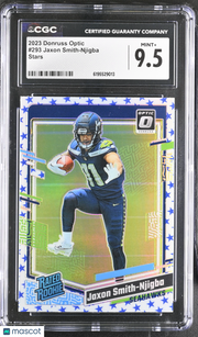 2023 Donruss Optic Jaxon Smith-Njigba Stars Rookie #293 CGC 9.5 Seattle Seahawks