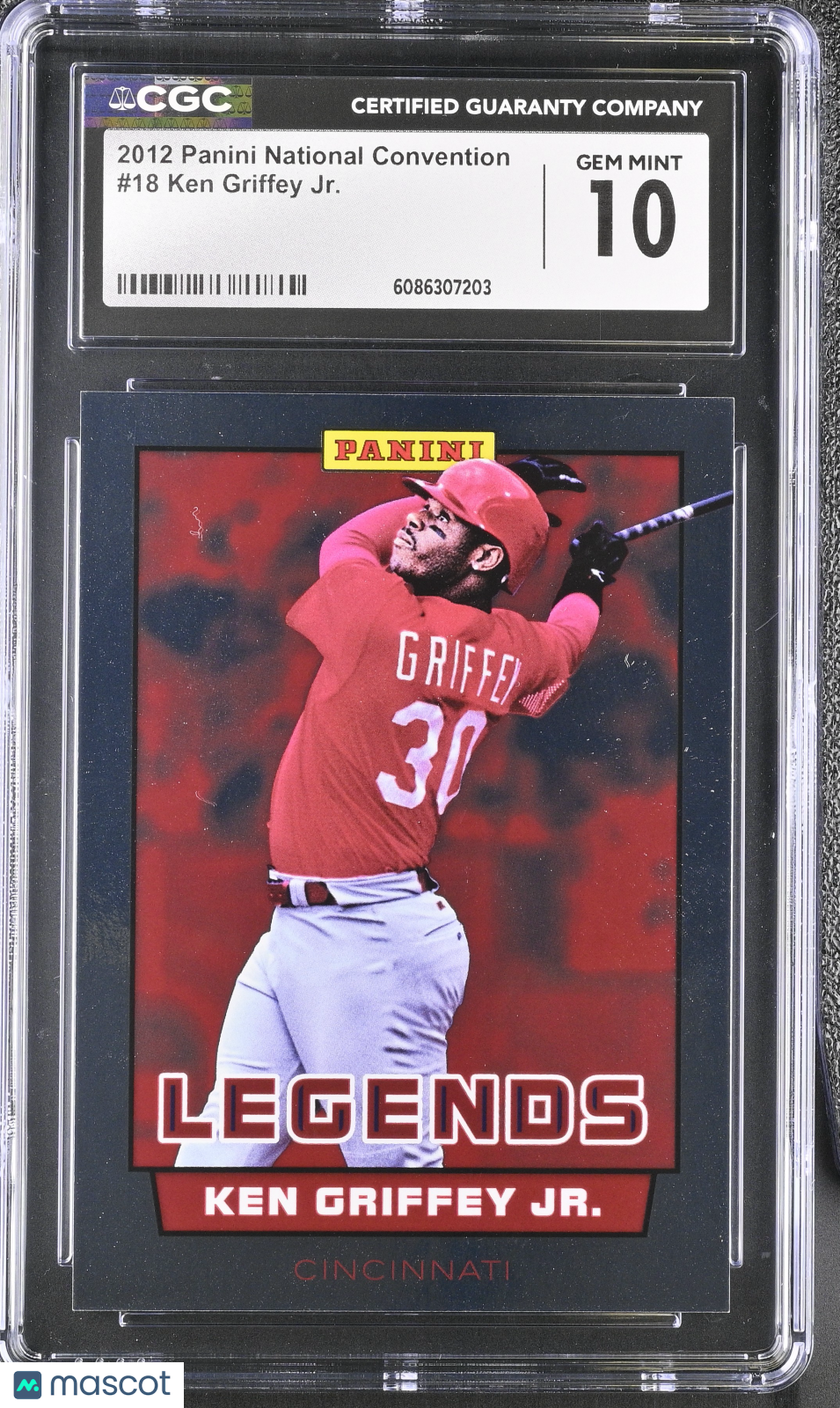2012 Panini National Convention Ken Griffey Jr #18 CGC 10 Cincinnati Reds