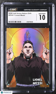 2026 Leaf Anime Nation Ova Lionel Messi #OVA-1 CGC 10