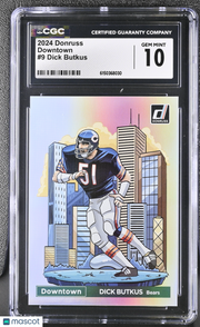 2024 Donruss Dick Butkus Downtown #9 CGC 10 Chicago Bears