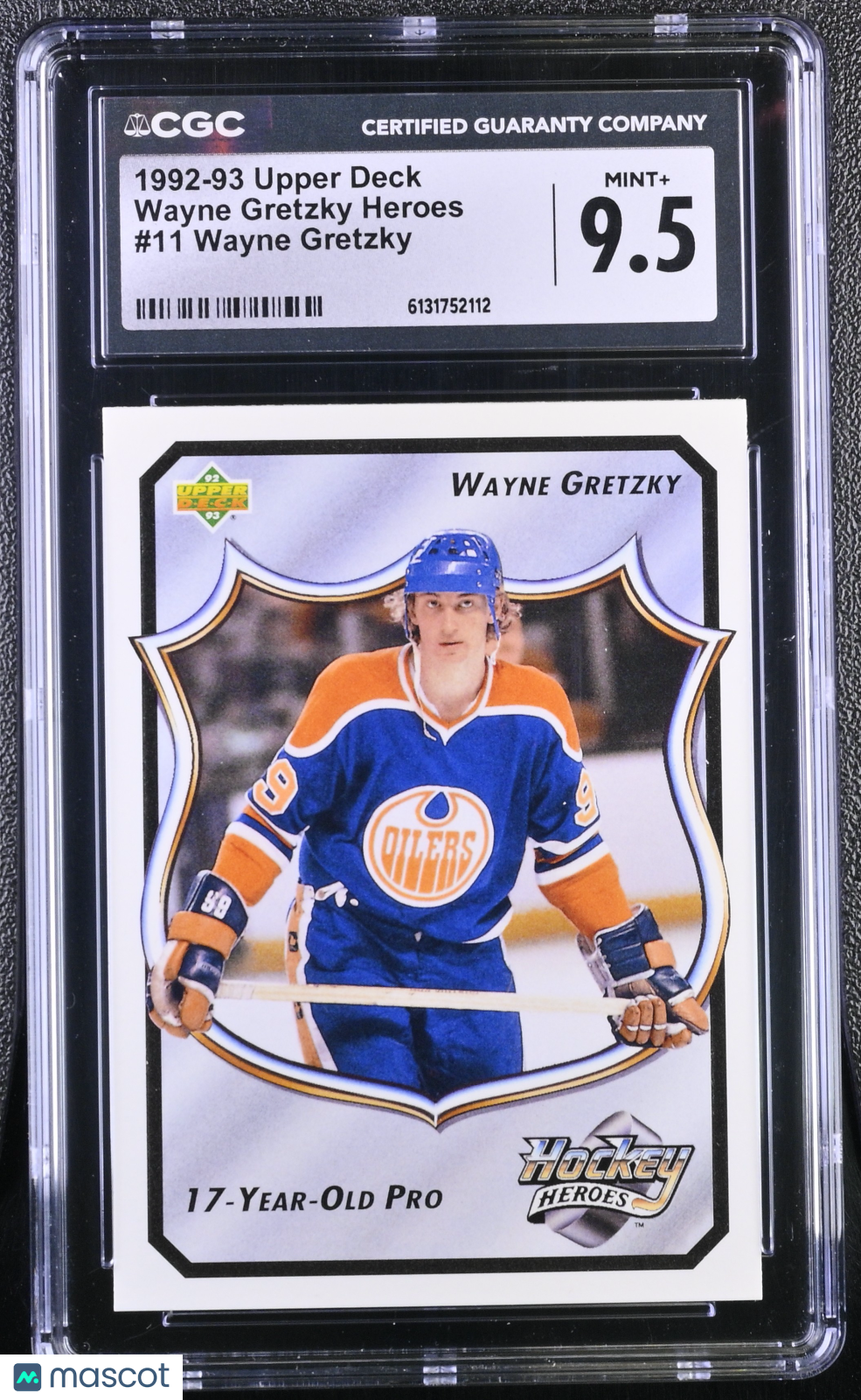 1992-93 Upper Deck Wayne Gretzky Wayne Gretzky Heroes #11 CGC 9.5 Oilers