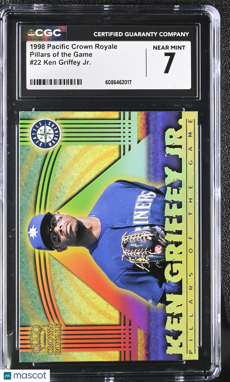 1998 Pacific Crown Royale Ken Griffey Jr. Pillars of the Game #22 CGC 7 Mariners