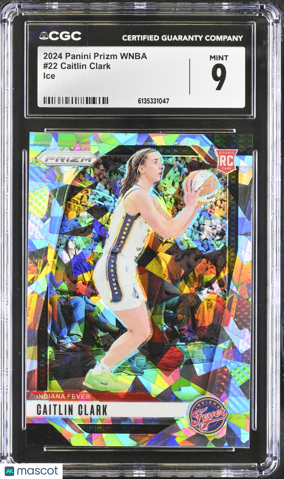 2024 Panini Prizm WNBA Caitlin Clark Ice Rookie #22 CGC 9 Indiana Fever