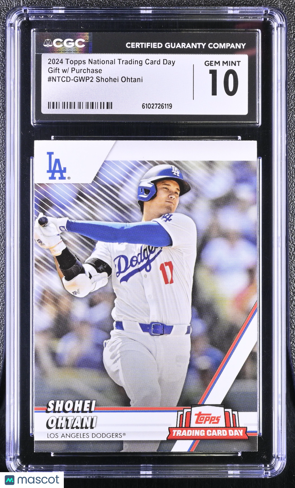 2024 Topps National Trading Card Day Shohei Ohtani #NTCD-GWP2 CGC 10 Dodgers