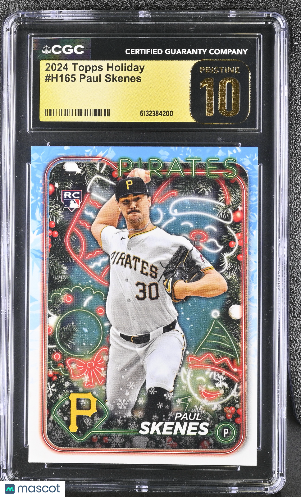 2024 Topps Holiday Paul Skenes Rookie #H165 CGC 10 Pristine Pittsburgh Pirates