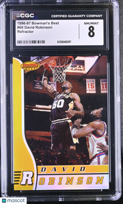 1996-97 Best David Robinson Refractor #69 CGC 8 San Antonio Spurs