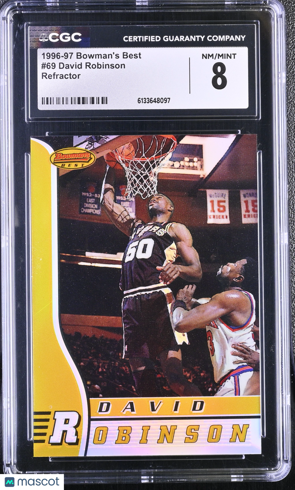 1996-97 Best David Robinson Refractor #69 CGC 8 San Antonio Spurs