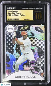 2003 Topps Albert Pujols Own The Game #OG18 CGC Pristine 10