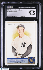 2011 Topps Allen & Ginter Mickey Mantle #7 CGC 9.5 New York Yankees