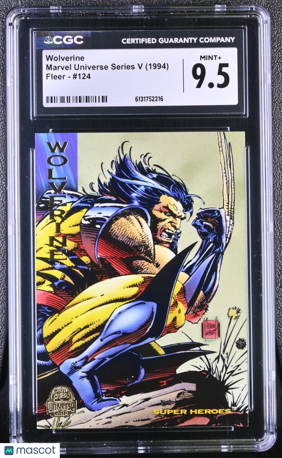 1994 Fleer Marvel Universe Series V Wolverine #124 CGC 9.5
