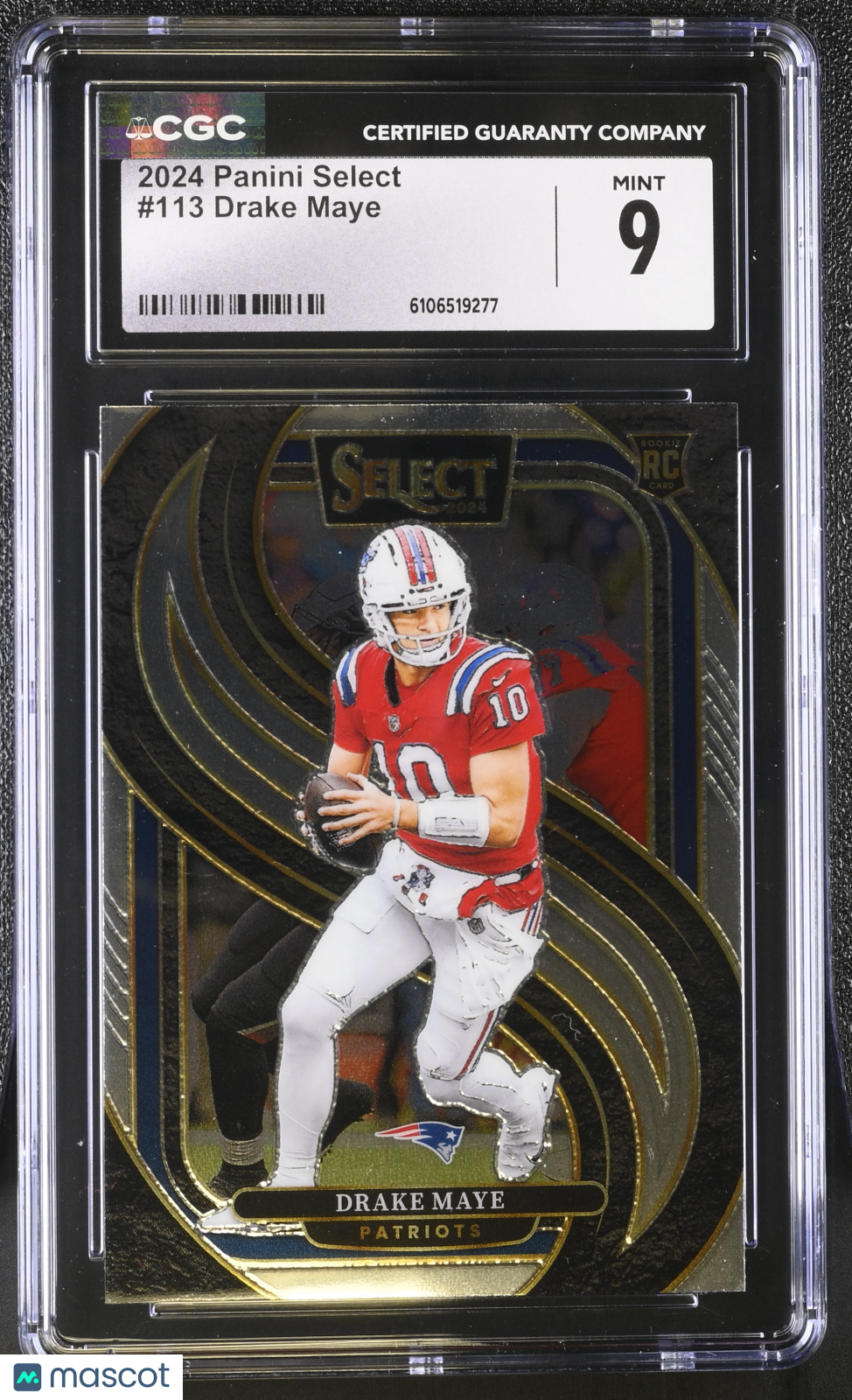 2024 Panini Select Drake Maye #113 CGC 9 New England Patriots