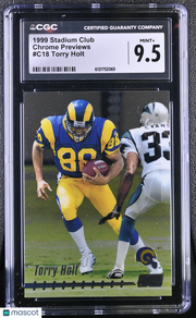 1999 Stadium Club Torry Holt Chrome Previews #C18 CGC 9.5 St. Louis Rams