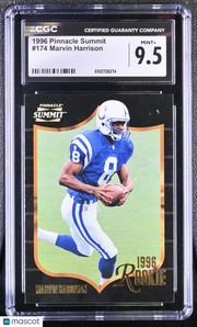 1996 Pinnacle Summit Marvin Harrison Rookie #174 CGC 9.5 Indianapolis Colts