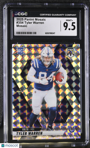 2025 Panini Mosaic Tyler Warren Mosaic Rookie #354 CGC 9.5 Indianapolis Colts