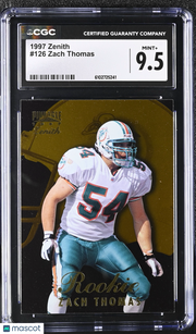 1997 Zenith Zach Thomas Rookie #126 CGC 9.5 Miami Dolphins