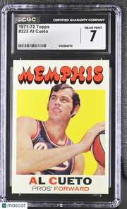 1971-72 Topps Al Cueto #223 CGC 7 Memphis Pros