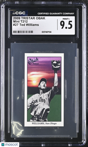 2009 Tristar Obak Ted Williams Mini T212 #27 CGC 9.5 San Diego Padres