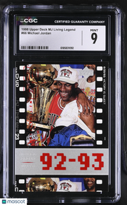 1998 Upper Deck MJ Living Legend Michael Jordan #66 CGC 9 Chicago Bulls
