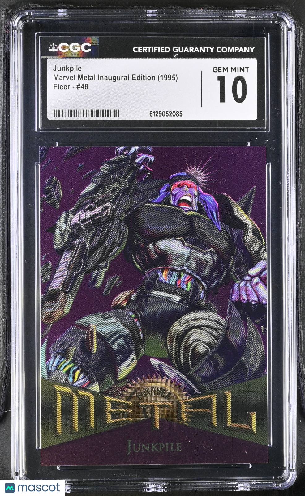1995 Fleer Marvel Metal Inaugural Edition Junkpile #48 CGC 10