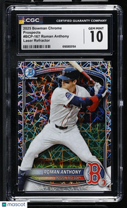 2025 Bowman Chrome Roman Anthony Laser Refractor Rookie BCP-167 CGC 10 Red Sox