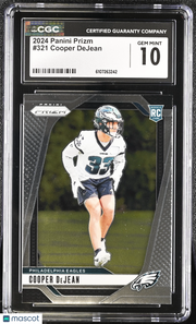 2024 Panini Prizm Cooper DeJean Rookie #321 CGC 10 Philadelphia Eagles