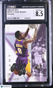 2001-02 SPX Kobe Bryant Sample #SPX-1 CGC 8.5 Los Angeles Lakers