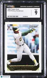 1993 Topps Gold Rickey Henderson #750 CGC 9 Oakland Athletics