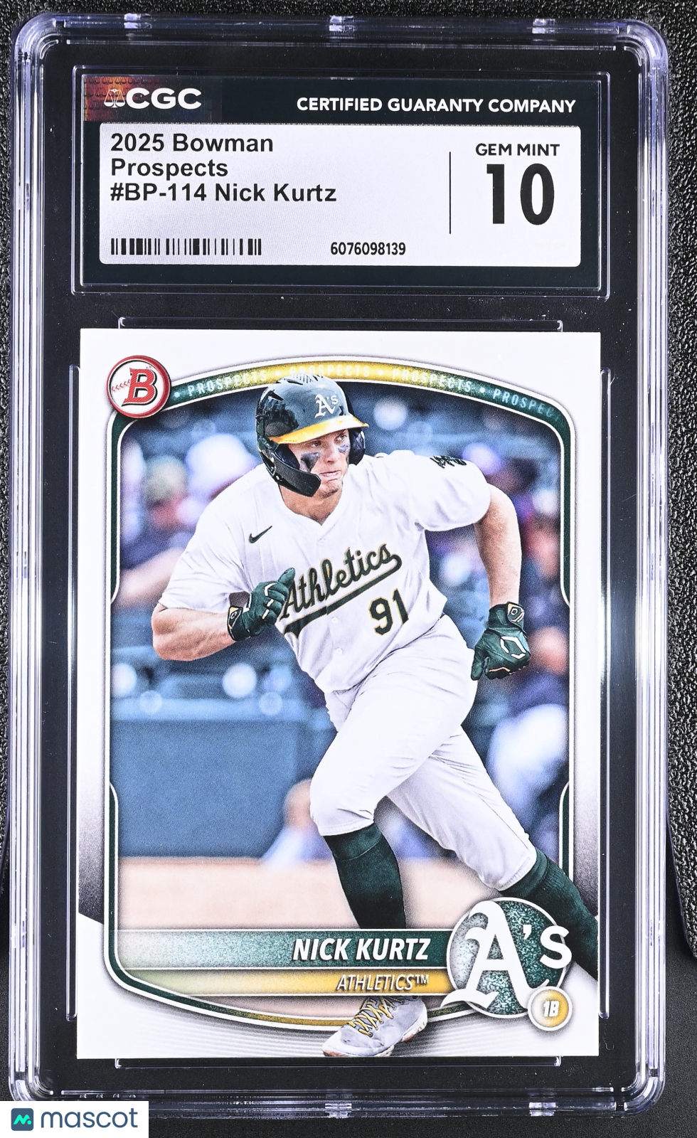 2025 Bowman Nick Kurtz #BP-114 Prospects CGC 10