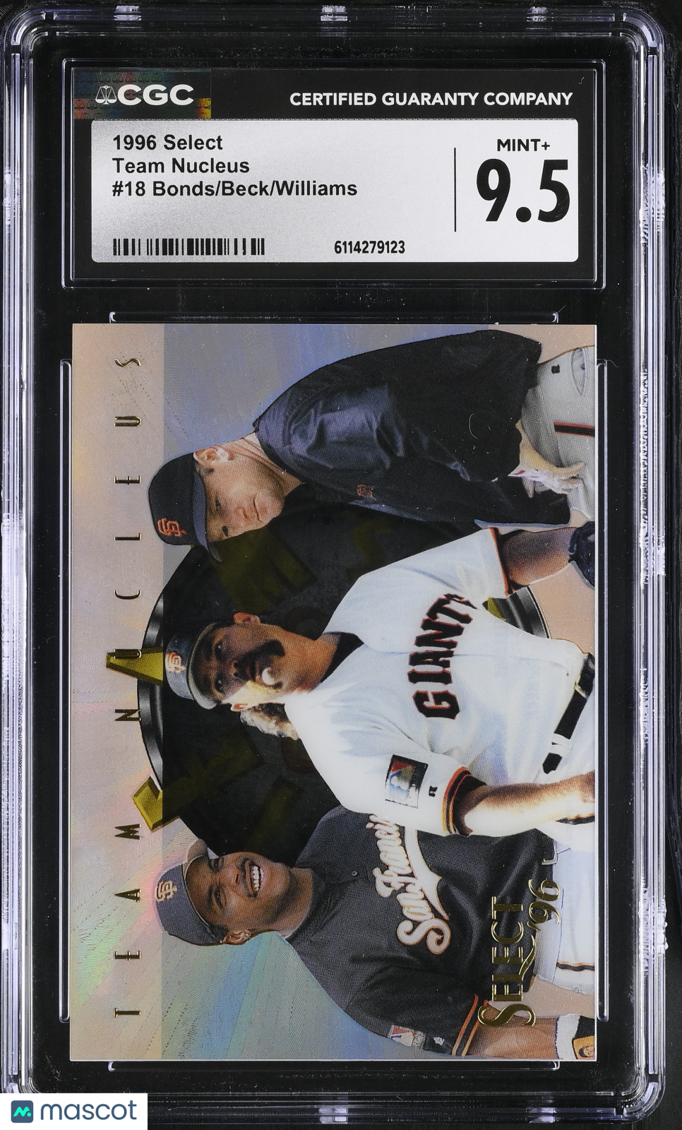 1996 Select Bonds/Beck/Williams Team Nucleus #18 CGC 9.5 San Francisco Giants