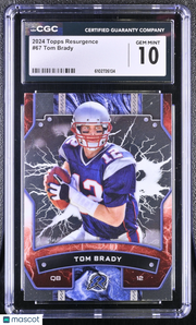 2024 Topps Resurgence Tom Brady #67 CGC 10 New England Patriots