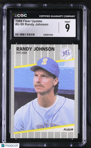 1989 Fleer Update Randy Johnson Rookie #U-59 CGC 9 Seattle Mariners