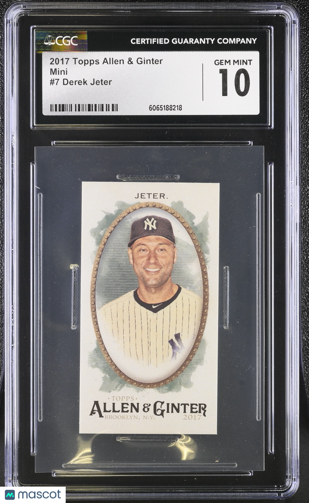 2017 Topps Allen & Ginter Derek Jeter Mini #7 CGC 10 New York Yankees