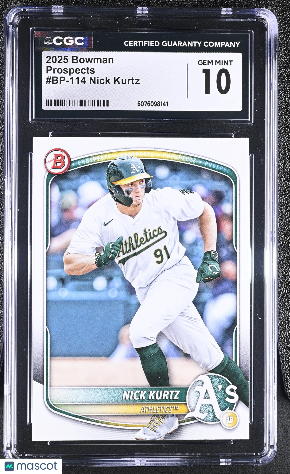 2025 Bowman Nick Kurtz Rookie Prospects #BP-114 CGC 10 Oakland Athletics