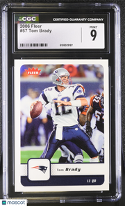 2006 Fleer Tom Brady #57 CGC 9 New England Patriots