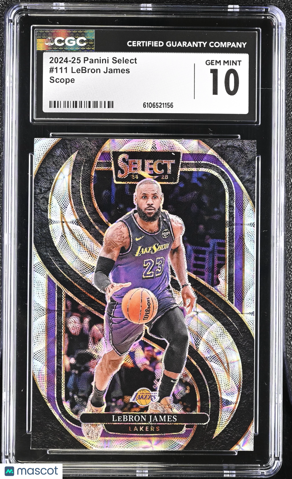 2024-25 Panini Select LeBron James Scope #111 CGC 10 Los Angeles Lakers