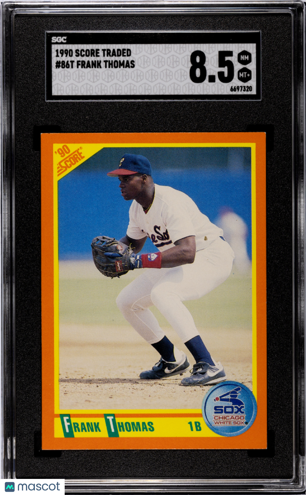 1990 Score Traded Frank Thomas #86T SGC 8.5