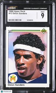 1990 Upper Deck Deion Sanders Rookie #13 CGC 9 Dallas Cowboys