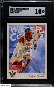 2022-23 Panini Court Kings Allen Iverson Water Color #3 SGC 10 76ers