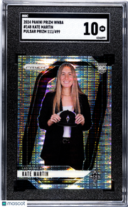 2024 Panini Prizm Wnba Kate Martin Pulsar /499 Rookie #148 SGC 10 Las Vegas Aces