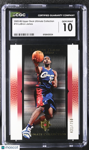 2005-06 Upper Deck Ultimate Collection LeBron James /750 #19 CGC 10 Cavaliers
